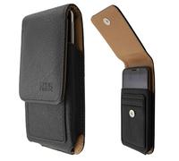 caseroxx Sac d'extérieur pour Doro 8080 en noir fait de cuir veritable