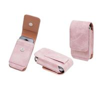 caseroxx Sac d'extérieur pour Doro Leva E20 - E22 - E30 - L20 - L30, Rose | Étui outdoor robuste pour un usage intensif en déplacement, en cuir veritable