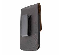 caseroxx Sac d'extérieur pour LG Q6 en noir fait de cuir veritable