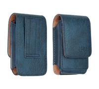 caseroxx Sac d'extérieur pour MyPhone Tango 2 LTE, Bleu | Étui outdoor robuste pour un usage intensif en déplacement, en Cuir artificiel