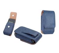 caseroxx Sac d'extérieur pour TCL onetouch 4043 / 4043D, Bleu | Étui outdoor robuste pour un usage intensif en déplacement, en cuir veritable