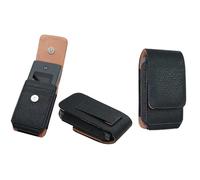 caseroxx Sac d'extérieur pour TCL onetouch 4043 / 4043D, Noir | Étui outdoor robuste pour un usage intensif en déplacement, en cuir veritable