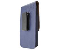 caseroxx Sac d'extérieur pour ZTE Blade L7 en bleu fait de cuir veritable