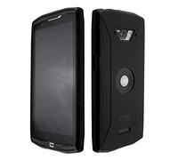 caseroxx TPU-Housse et Film de Protection de l'écran pour Crosscall Core-X4, Set (TPU-Housse de Coloris Noir)