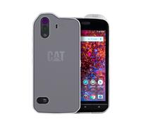 caseroxx TPU-Housse pour Cat S61 en blanc-transparent + sans protection écran