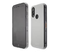 caseroxx TPU-Housse pour Cat S62 Pro en blanc-transparent + TPU Protecteur d'écr