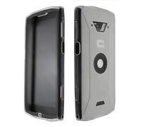 caseroxx TPU-Housse et Film de Protection de l'écran pour Crosscall Core-X4, Set (TPU-Housse de Coloris Blanc-Transparent)