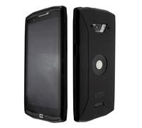 caseroxx TPU-Housse et Film de Protection de l'écran pour Crosscall Core-X4, Set (TPU-Housse de Coloris Noir)