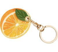 Cases For Apple Airtag,Silicone Airtag Keyring,Anti-Fall Anti-Scratch Portable Airtag Protective Leather Cases Locator Tracker For Keys,Children,Pets (Airtag Not Included),Orange,One Size
