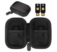 CaseSack Étui de sécurité pour clés Compatible avec Yubico YubiKey 5Ci NFC, 5Ci, NFC, 5 Nano, 5 NFC et Yubico 5C NFC, OnlyKey FIDO2, FIDO, U2F, Thetis, Double Poche en Maille pour Plus de clés de
