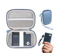 CaseSack Étui pour chargeur portable INIU P41 10 000 mAh 45 W PD - Étui de transport rigide en EVA pour batterie externe INIU et câbles, sac de rangement antichoc (bleu)