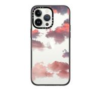 Casetify Amazon Exclusive Essential Coque pour iPhone 14 Pro Max Nuages (Rouge) Noir Transparent