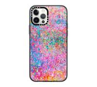 CASETiFY Coque compacte pour iPhone 12 Pro [2 tests de qualité militaire contre les chutes / protection contre les chutes de 1,2 m] - My Neon Summer par Ingrid Ching - Noir transparent