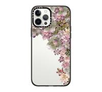CASETiFY Coque compacte pour iPhone 12 Pro Max [2 tests de qualité militaire contre les chutes / protection contre les chutes de 1,2 m] - My Succulent Garden Rose - Noir transparent