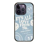 Casetify Coque Impact pour iPhone 14 Pro compatible avec Magsafe - It's All Love from Me - Noir brillant