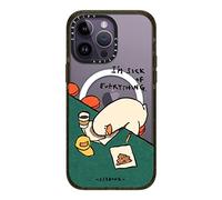 CASETiFY Coque pour iPhone 14 Pro Max - Compatible avec MagSafe | 2,5 m 4 x Protection contre les chutes de qualité militaire | J'en ai marre de tout | Noir