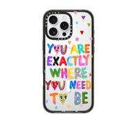 CASETiFY Coque pour iPhone 16 Pro Max - Compatible avec MagSafe | 2,5 m 4 protections de qualité militaire contre les chutes | Vous êtes exactement là où vous devez être | Noir