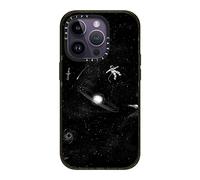 CASETiFY Impact Coque pour iPhone 14 Pro [4X testée contre les chutes de qualité militaire/protection contre les chutes de 2,5 m/compatible avec Magsafe] - Gravity 3.0, noir transparent