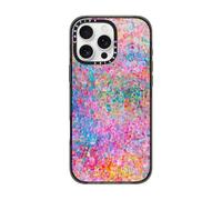 CASETiFY Impact - Coque pour iPhone 16 Pro Max [fine/2,5 m, protection 4X de qualité militaire contre les chutes, compatible avec la recharge sans fil] - My Neon Summer - Noir transparent