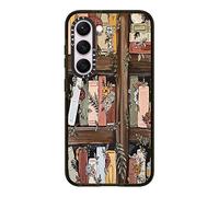 Casetify KT's Canvases Coque pour Samsung Galaxy S23 Motif bibliothèque Noir transparent