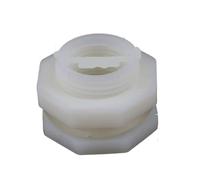 Casetlong Connecteur de Tuyau de vidange d'aquarium en ABS 20 mm 25 mm, 1 pièce, raccord de Tuyau de vidange d'aquarium, vanne de Drainage, Accessoires de Brassage et de vin(1l2 inch)