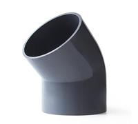 Casetlong Connecteurs coudés à 45 degrés en PVC, diamètre intérieur 20/25/32/40/50/63 mm, 5 pièces(I.D 50mm)