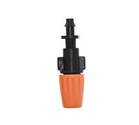Casetlong Lot de 15 Buses de pulvérisation Anti-Brouillard Grises de 6,35 mm, avec barbelé, for arrosage et brumisation de Serre, for Tuyau de 4/7 mm(Orange)