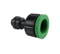 Casetlong Lot de 2 raccords de Robinet d'arrivée d'eau Rapide Femelles BSP 1/2" 3/4" for système de brumisation de 6 ou 8 mm(6mm)