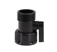 Casetlong Lot de 2 vannes d'irrigation de Jardin en Plastique, Filetage mâle vers Femelle 3/4", rallonge de Tuyau, Interrupteur for Tube de Lavage de Voiture