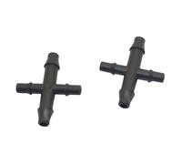 Casetlong Lot de 50 connecteurs à 4 Voies en Plastique for Tuyau d'arrosage, séparateur d'eau, système d'irrigation Goutte à Goutte, Tuyau de 4/7 mm