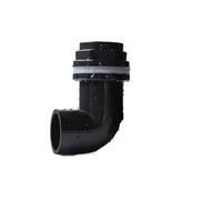 Casetlong Raccord coudé à 90° en PVC Noir, 20 à 50 mm, for Aquarium, entrée et Sortie de Drainage, Tuyau d'irrigation de Jardin(Yellow)