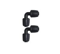 Casetlong Raccord coudé for Tuyau PE 16 mm, 2/10/20/30/40/50 pièces, Adaptateur for Irrigation Goutte à Goutte de Jardin, raccord de réparation for Tuyau PE 1/2 Pouce(30pcs)