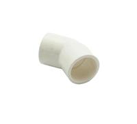 Casetlong Raccord de Tuyau coudé à 45 degrés en PVC, 20 mm de diamètre intérieur, Adaptateur de raccord d'eau for système d'irrigation de Jardin, Bricolage