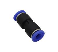 Casetlong Raccord Rapide en PVC de 6 mm, 5 pièces, connecteur à Verrouillage Coulissant, coude Droit, Type croisé, système de brumisation, Joint d'accouplement, Outil pneumatique(Straight)