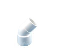 Casetlong Raccords coudés en PVC à 90° et 45°, 1/5 pièces, 20/25/32/40/50/63 mm de diamètre extérieur et intérieur, adaptateurs for Aquarium(45 Degree Elbow 25mm,5PCS)