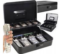 Casette Metal combinaison casse caisse 30x24x9cm noir