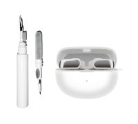 Casevita Coque 3 en 1 en silicone compatible avec les écouteurs Bose Ultra ouverts, coque de protection souple pour écouteurs sans fil Bose Open Ear avec kit de nettoyage porte-clés