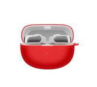 Casevita Coque en silicone compatible avec les écouteurs Bose Ultra Open avec porte-clés, accessoires de protection souples pour écouteurs sans fil Bose pour homme et femme, 3C-BEO-074009-red