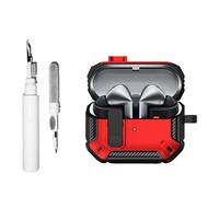 Casevita Lock Coque 3 en 1 compatible avec Samsung Galaxy Buds 3 Pro/Galaxy Buds 3 avec porte-clés, armure militaire résistante aux chocs pour homme et femme avec kit de nettoyage
