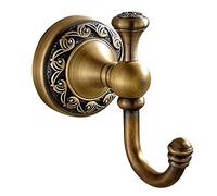 CASEWIND Patère Murale avec Les Motifs de Vague à la Base pour Peignoir Salle de Bain WC en Laiton de Qualité Crochet pour Manteau Serviette Chapeau à la Mode Antique pour Entrée Armoire Chambre