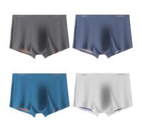 Casey Kevin Boxer Homme Lot de 4 Caleçon Doux Modal Spandex sous-vêtements Boxers pour Homme Respirant Boxeur Fitted Trunk