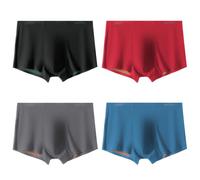 Casey Kevin Boxer Homme Lot de 4 Caleçon Doux Modal Spandex sous-vêtements Boxers pour Homme Respirant Boxeur Fitted Trunk
