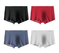 Casey Kevin Boxer Homme Lot de 4 Caleçon Doux Modal Spandex sous-vêtements Boxers pour Homme Respirant Boxeur Fitted Trunk