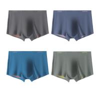 Casey Kevin Boxer Homme Lot de 4 Caleçon Doux Modal Spandex sous-vêtements Boxers pour Homme Respirant Boxeur Fitted Trunk
