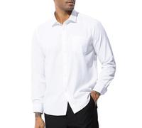 Casey Kevin Chemise Homme Manches Longues Chemise Habillées Business Boutonnées Chemises Casual avec Poche Regular Fit