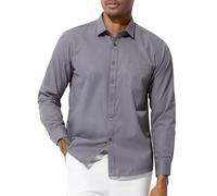 Casey Kevin Chemise Homme Manches Longues Chemise Habillées Business Boutonnées Chemises Casual avec Poche Regular Fit