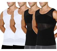 Casey Kevin Débardeur de Compression Homme Maillot de Corps Ventre Plat Homme sans Manche Gainant Minceur sous-vêtements Musculation Sport Top Body Shaper