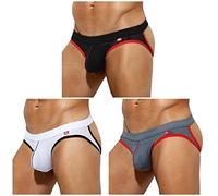 Casey Kevin Jockstrap String Homme sous-vêtement Masculine Sportif Respirant Athlétique Underwear 3 Pièces