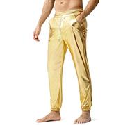 Casey Kevin pantalon disco homme Jogging Métallisé Brillant paillette pantalon costume homme fêtes robe année 80