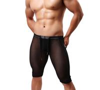 Casey Kevin Short Sexy Hommes Pantalon Court Respirant Shorts de Compression Convient pour la Course et le Yoga